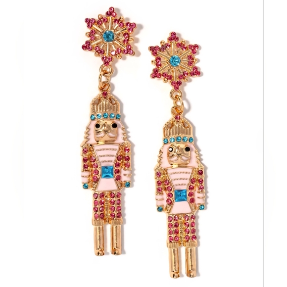 Erimish NWT Festive Nutcracker  Earrings - Picture 1 of 7